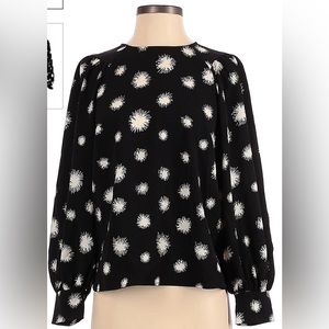 Black and white blouse